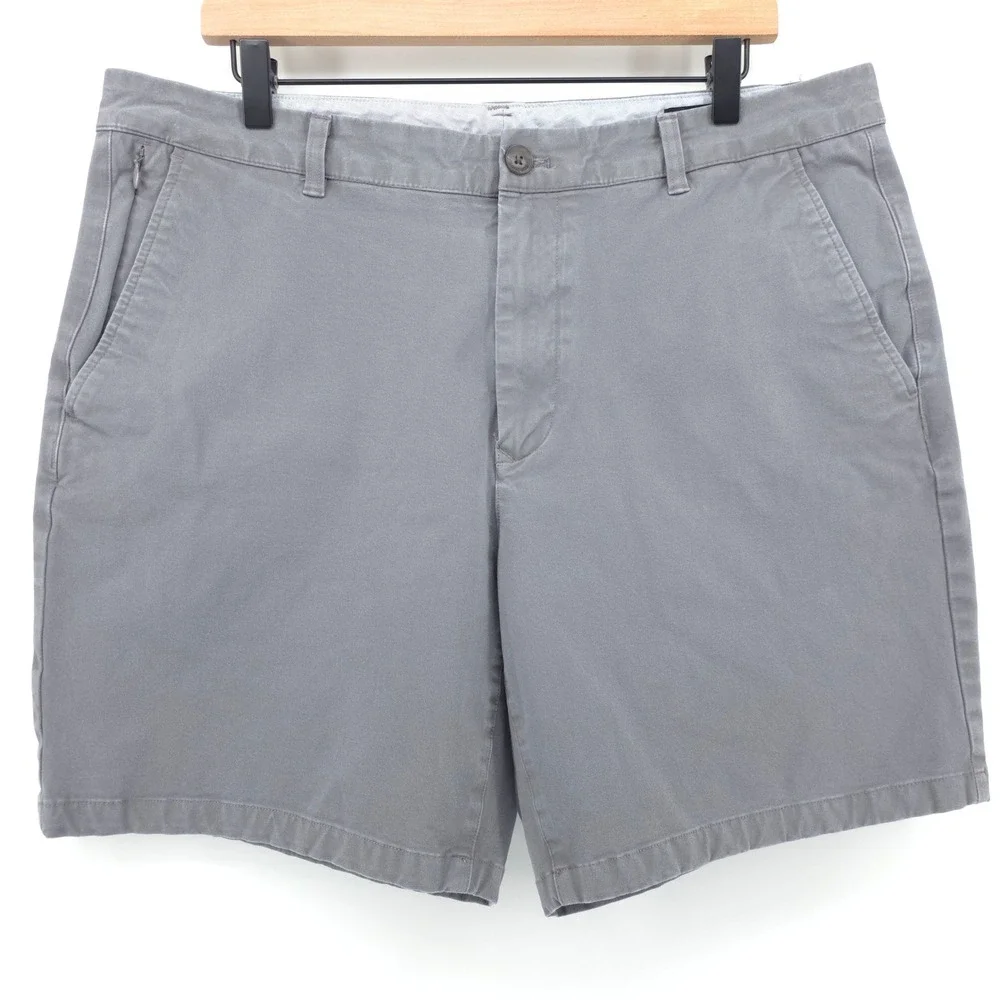 Bonobos Mens Shorts Standard 7 Inch 36 Gray Chino Casual Summer Short